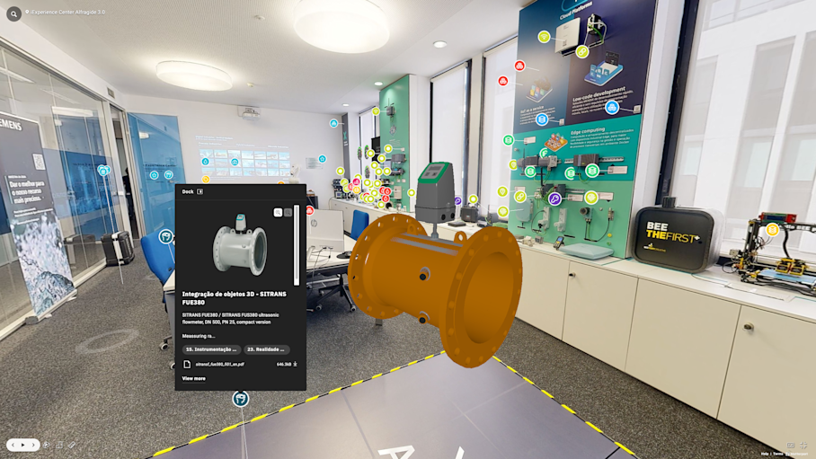Matterport digital twin example for manufacturing operations